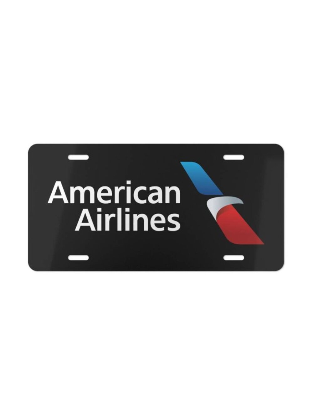 American Airlines Logo Vanity License Plate USA Air Tag, 100% Aluminum Style